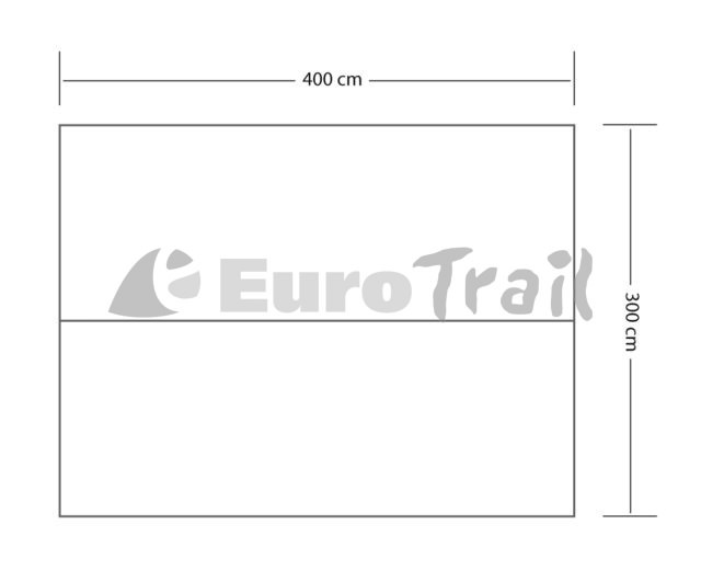 Eurotrail plane 3Carside,6 x 3,5 m Polyester/Stahl braun 6-teilig -  Internet-Outdoorshop