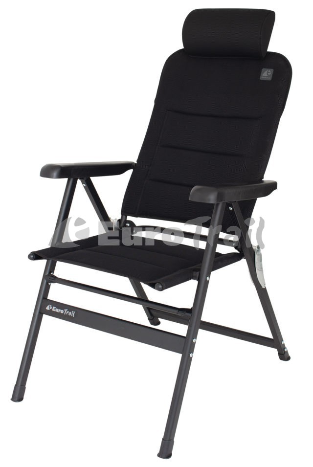 Eurotrail Chateau chaise de camping maille 3D, noir
