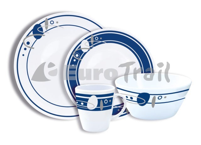 Eurotrail Saturn 16 pcs. melamine tableware
