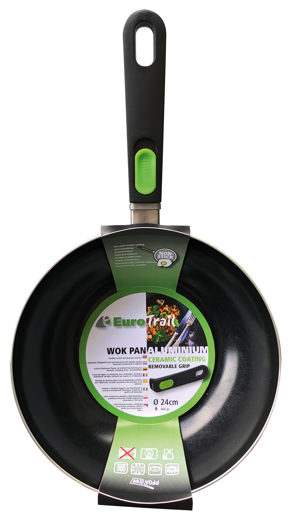 Wokpan met afneembare grip, foto 3 van 6