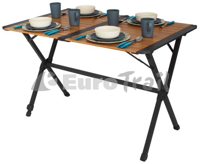 Eurotrail Chamberry bamboo camping table