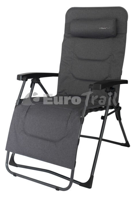 Eurotrail Foldable Portable Camping Caravan Garden Chair Padded Seat Backpart 