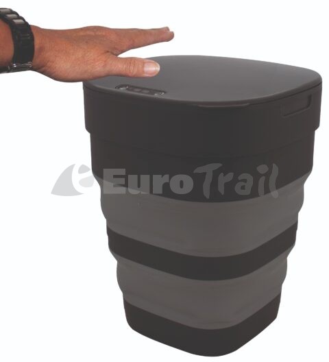Poubelle pliable avec capteur