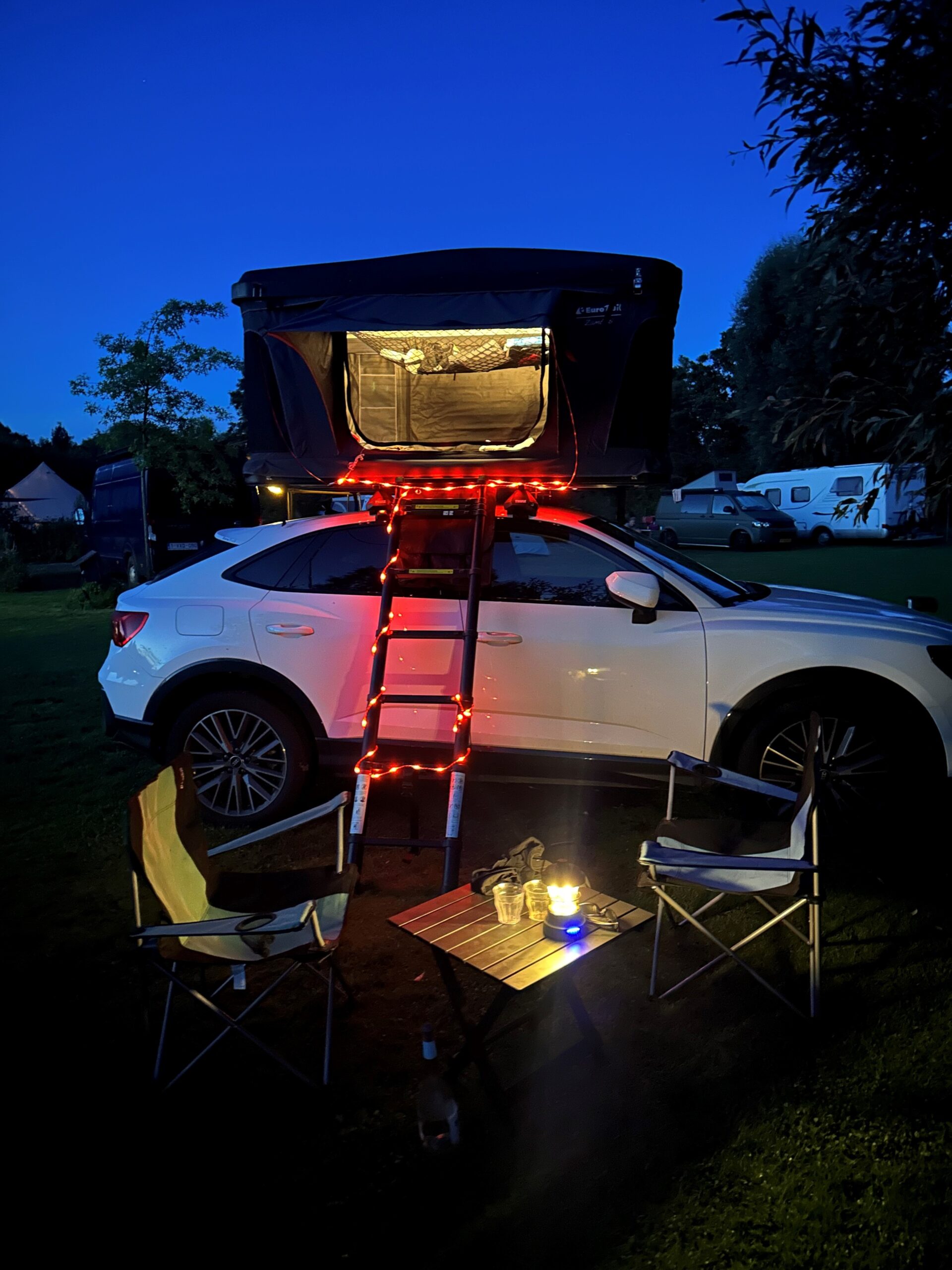 Verlichte scheerlijn sfeer